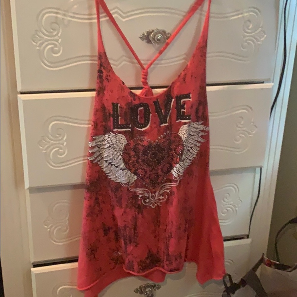 Red love undershirt